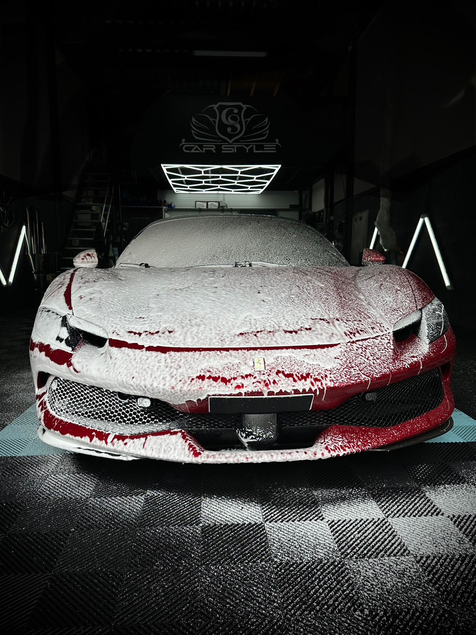 Nettoyage detailing Ferrari